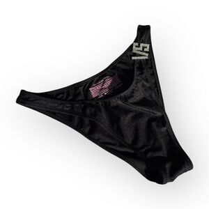 Victoria's Secret TULUM- M swim bottom. BLACK SILVER VS JEWEL